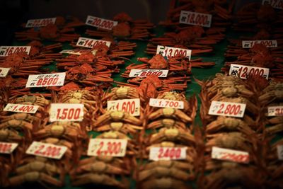 Full frame shot of candies for sale