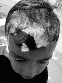 Close-up portrait of boy