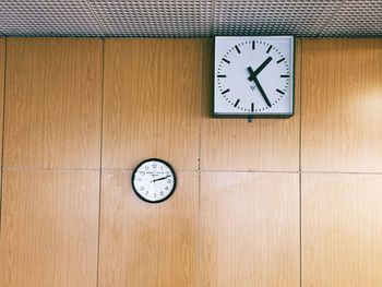 Clocks on wall in office