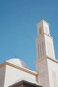 Low angle view of building against clear sky