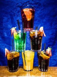 Close-up of drink on table