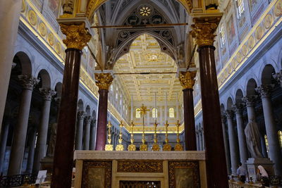 Interior of temple