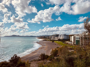 View of hotels in kallithea, rhodes island