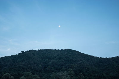 Low angle view of mountains against sky