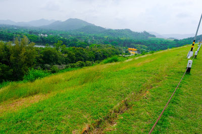 Scenic view of landscape against sky