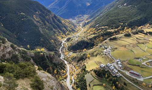 High angle view of landscape