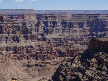 Aerial view of dramatic landscape