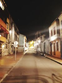 Illuminated city at night