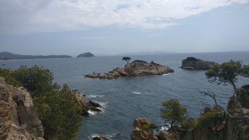 Scenic view of sea against sky