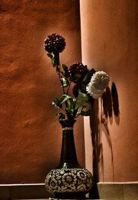 Close-up of vase on table