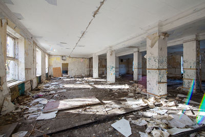 View of abandoned building