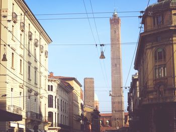 Low angle view of buildings against sky