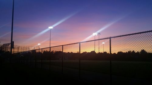 Scenic view of landscape at sunset