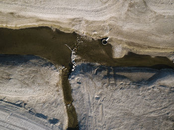 Close-up of rock formation on wall