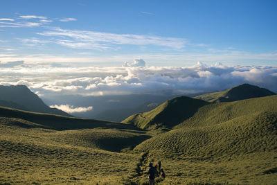 Scenic view of landscape against sky