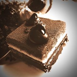 Close-up of food on table