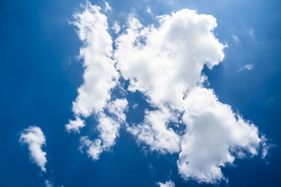 Low angle view of clouds in sky