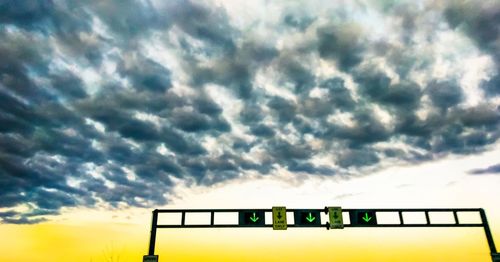 Low angle view of storm clouds in sky