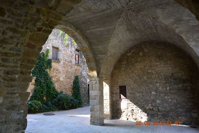 Archway of historic building