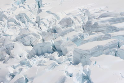 Full frame shot of frozen landscape