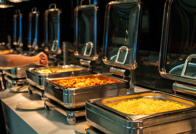 Close-up of food on table