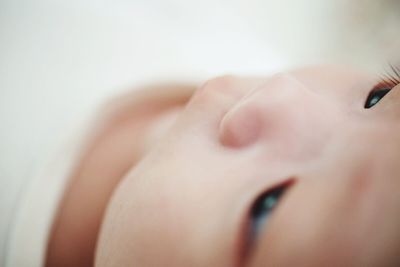 Close-up portrait of cute girl