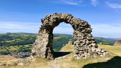 View of rock formations