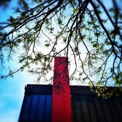 Low angle view of building against sky