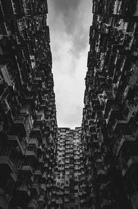 Low angle view of buildings against sky