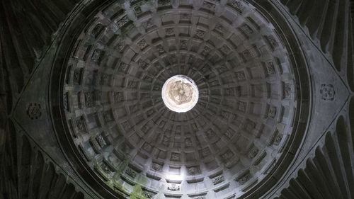 Low angle view of illuminated ceiling of cathedral