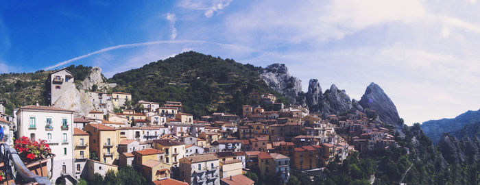 Panoramic view of old city in italy