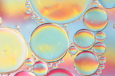 Full frame shot of bubbles