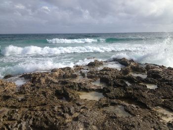 Scenic view of sea against sky