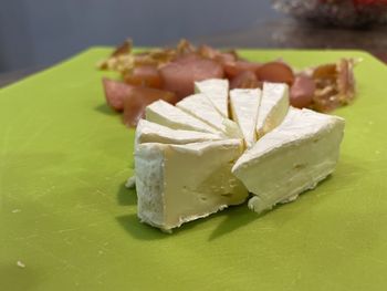 Close-up of ice cream in plate