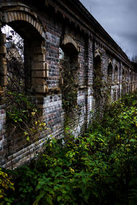 Low angle view of arch bridge