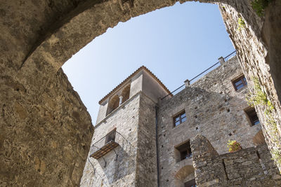 Low angle view of old building