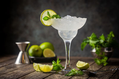 Close-up of drink on table