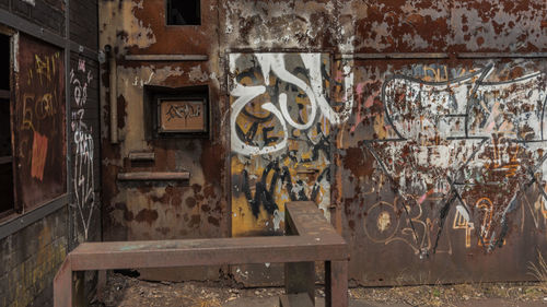 Graffiti on old building