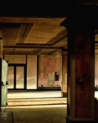 Empty corridor in abandoned building