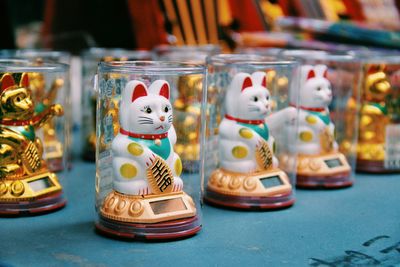 Maneki nekos in shop for sale