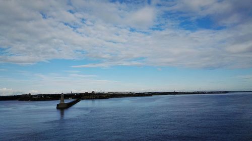 Scenic view of river against sky