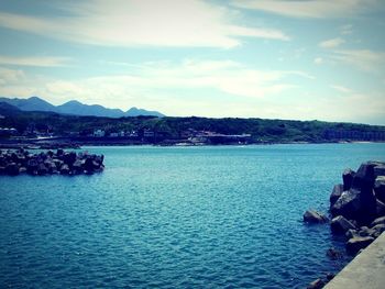 Scenic view of sea against sky