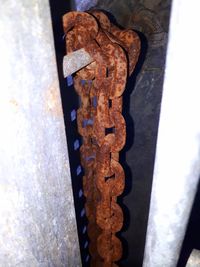 Close-up of rusty metal