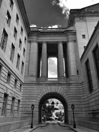 Low angle view of historical building