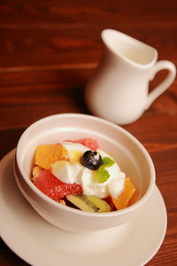 Close-up of food in plate