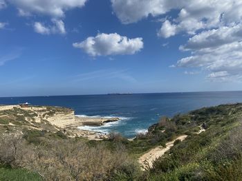 Scenic view of sea against sky