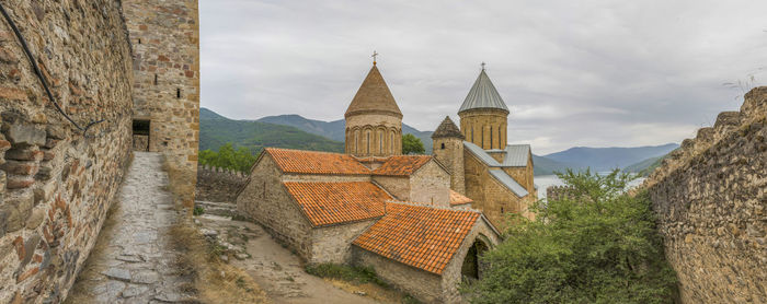 Panoramic view of buildings against sky