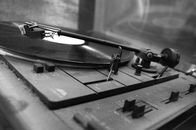 Close-up of machine part