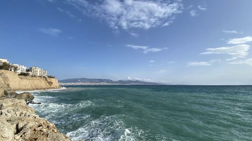 Scenic view of sea against sky