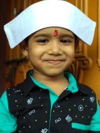 Portrait of smiling boy